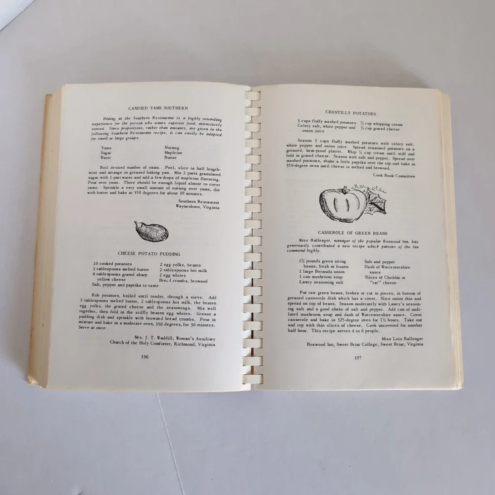 Virginia‎ Cookery Past and Present Cookbook Olivet Episcopal Church Paperback